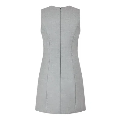 Off-white Maxi Dress In Gray