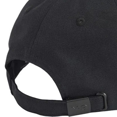 Y-3 Logo-embroidered Baseball Cap In Black
