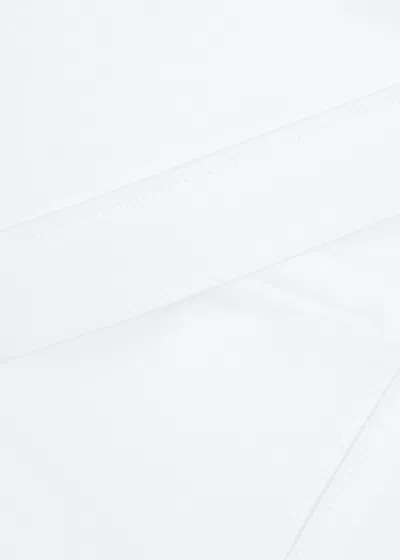 Max Mara Stretchy Bikini Top In White
