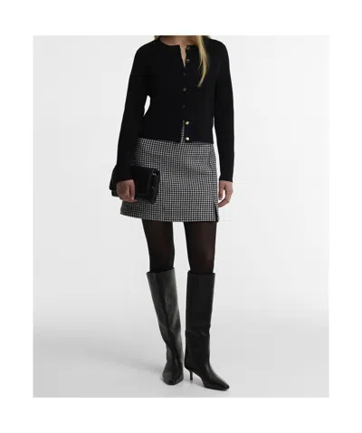 Barbour Button-front Knit Cardigan In Black