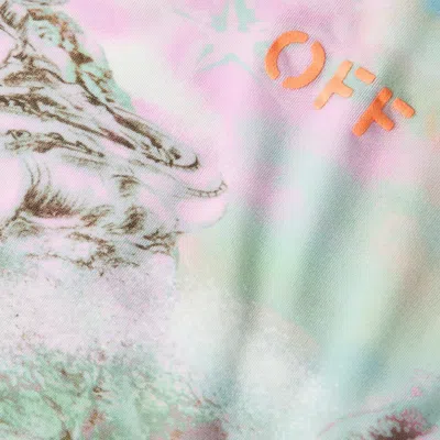 Off-white Double-layer Fabric Top In Transparent