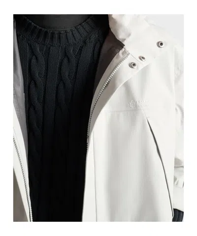 Prada Technical Fabric Jacket In Gray