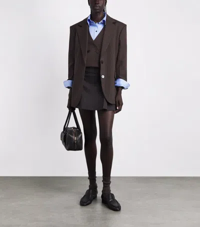 Sandro Paris Striped Waistcoat In Brown