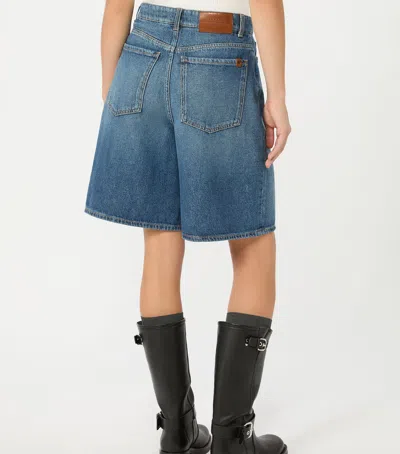 Weekend Max Mara Denim Shorts In Navy