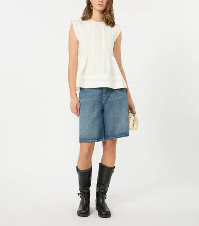 Weekend Max Mara Denim Shorts In Navy