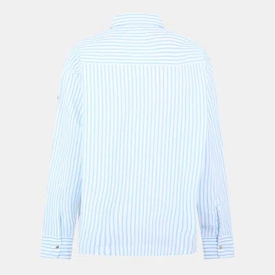 Moncler Stripe Long-sleeve Patterned Shirt In Multi