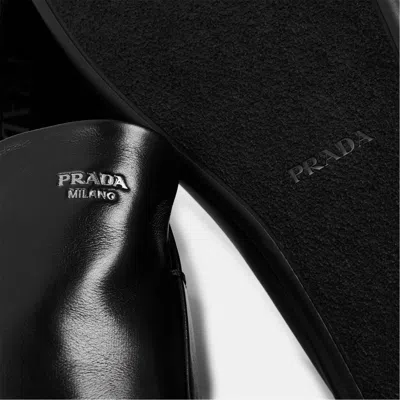 Prada Solid Color Loafers In Black