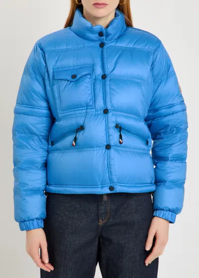Moncler Mauduits Padded Shell Bomber Jacket In Blue
