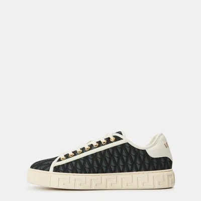 Versace Printed Platform Trainers In Multi