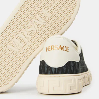 Versace Printed Platform Trainers In Multi