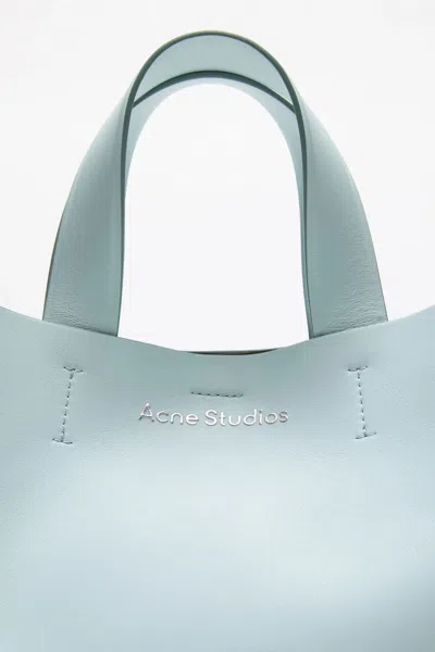 Acne Studios Musubi Leather Tote In Blue