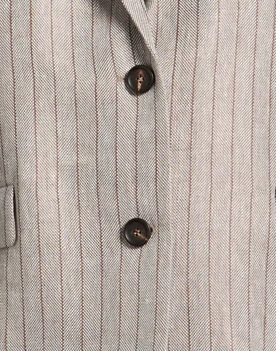 Brunello Cucinelli Single-breasted Blazer In Gray