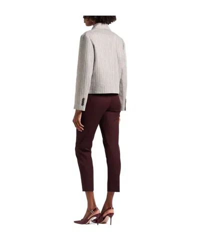 Brunello Cucinelli Single-breasted Blazer In Gray