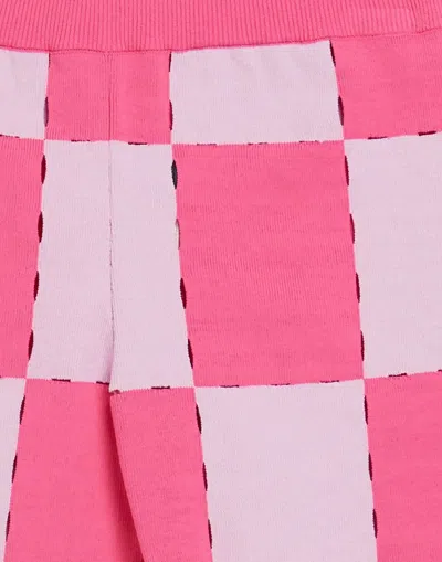 Jacquemus Plaid Pattern Shorts In Pink