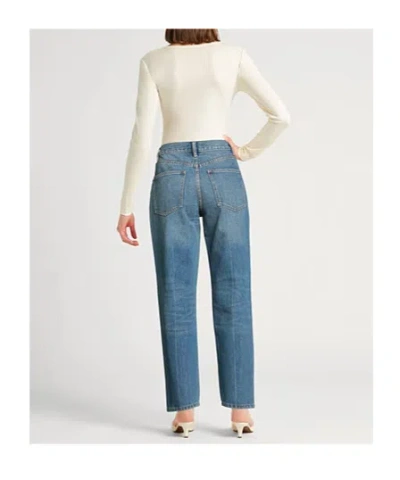 Tory Burch Denim Trousers In Blue