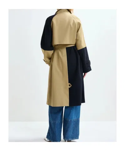 Essentiel Antwerp Just Patchwork Coat In Combo 1 Gingerbread In Multi