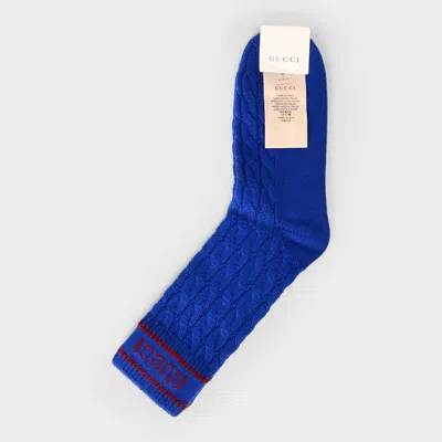 Gucci Eye-catching Socks In Blue