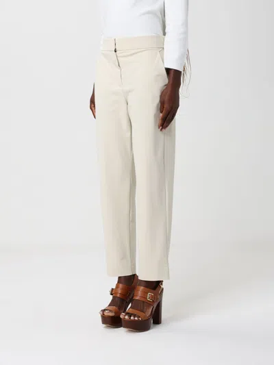 Max Mara Side Pocket Casual Pants In White