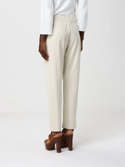 Max Mara Side Pocket Casual Pants In White