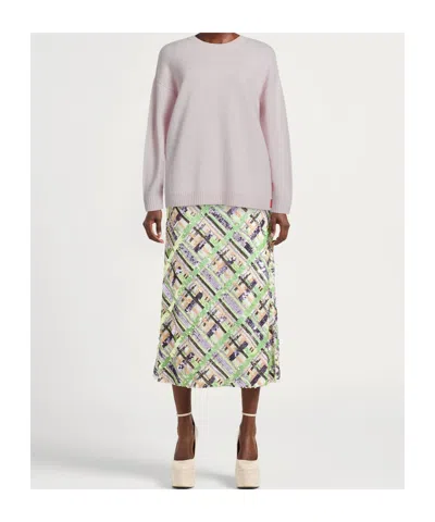 Maxco. Ribbed Crew Neck Sweater In White