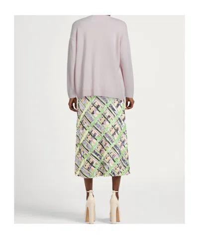 Maxco. Ribbed Crew Neck Sweater In White