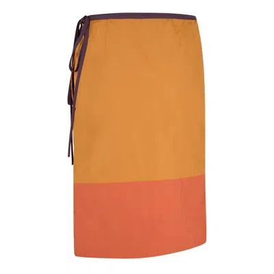 Saint Laurent Concise And Versatile Midi Skirt In Multi