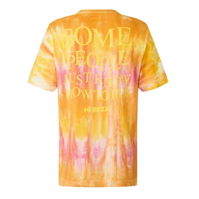 Palm Angels Printed T-shirt In Yellow