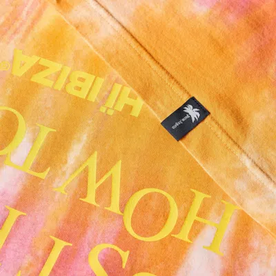 Palm Angels Printed T-shirt In Yellow