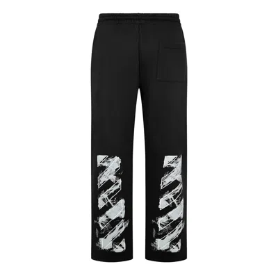 Off-white Logo Pattern Sweatpants In Black