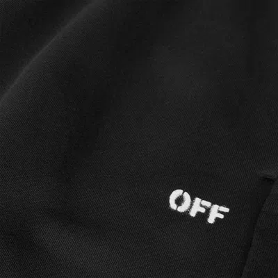 Off-white Logo Pattern Sweatpants In Black