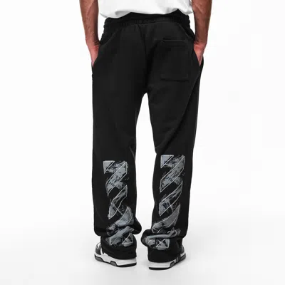 Off-white Logo Pattern Sweatpants In Black