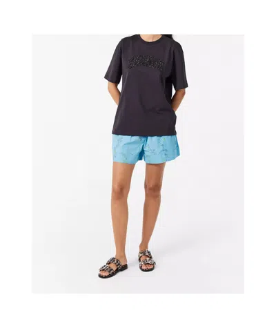 Ganni Shorts In Blue