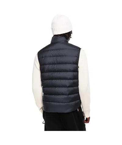 Moncler Treompan Black Padded Gilet In Polyester In Multi