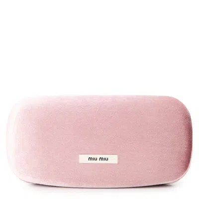 Miu Miu Rectangular Sunglasses In Black