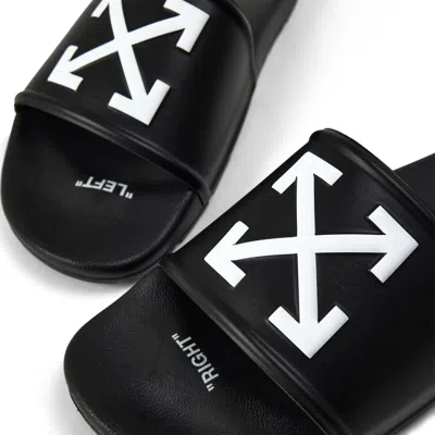 Off-white Slip-on Slippers In Black