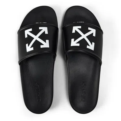 Off-white Slip-on Slippers In Black