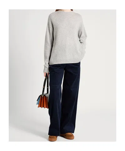 Maxco. Ribbed Crew Neck Sweater In Multi