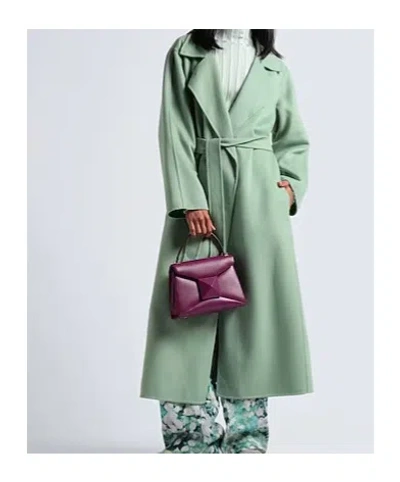 Max Mara A Belted Coat In Green