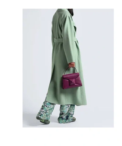 Max Mara A Belted Coat In Green