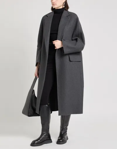 Max Mara Single-breasted Coat In Black