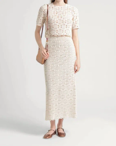 Maxco. Maxi Skirts In White