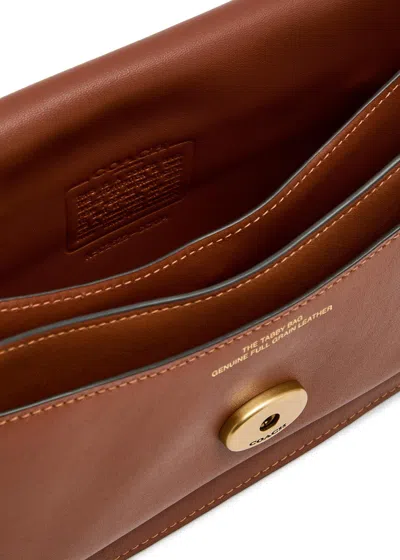 Coach Leather Shoulder Bag In Blue