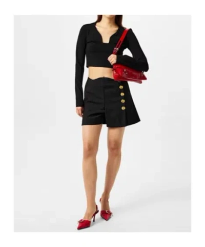Givenchy Scaloped Shorts In Black