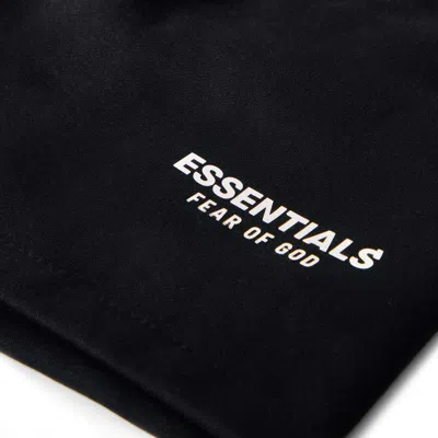 Essentials Logo Drawstring Shorts In Black