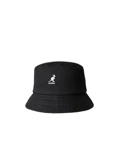 Kangol Embroidered-logo Bucket Hat In Black