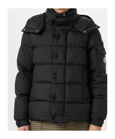 Moncler Short Down Jacket In Black