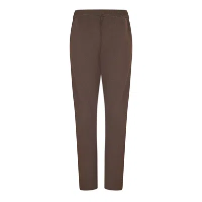 Essentials Drawstring Athletic Pants In Brown