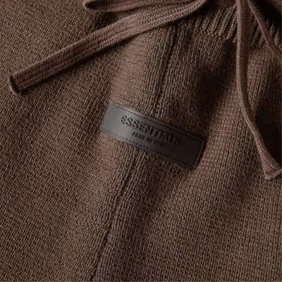 Essentials Drawstring Athletic Pants In Brown