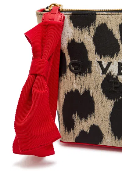 Givenchy Leopard-print Handbag In Khaki