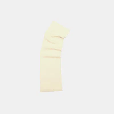 Coach Wool Silk Scarf In White